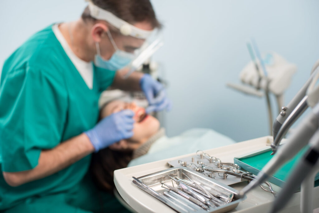 Different,Professional,Dental,Devices,,On,The,Blurred,Background,Dentist,Is Dentist Walthamstow - Al-Fa Perio Clinic